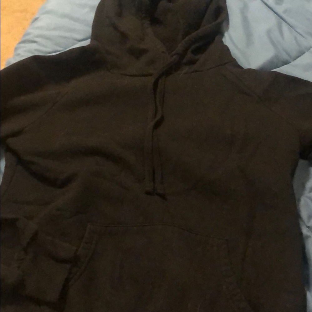 Plain black hoodie